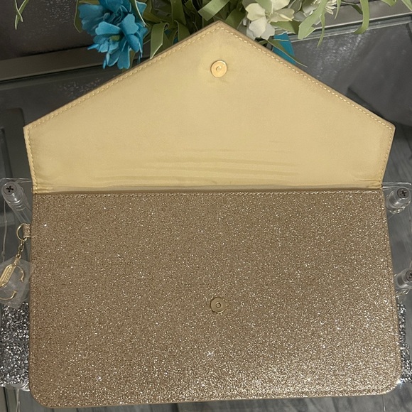 JIMMY CHOO Parfums Gold Glitter Pouch/Clutch - Picture 6 of 7